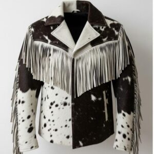 Cowhide Fringe Leather Jacket