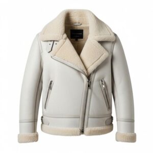 Women’s Aviator Faux Fur Leather jacket