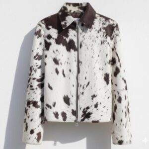 Handmade Cowhide Leather Jacket: Western Biker Rodeo Style