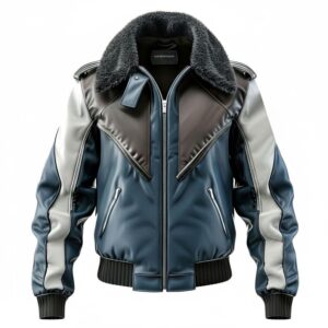Men's Blue-Grey Aviator Jacket