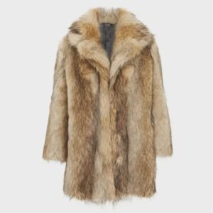 Luxury Faux Fur Coat – Vintage Plush Full-Length Winter Jacket