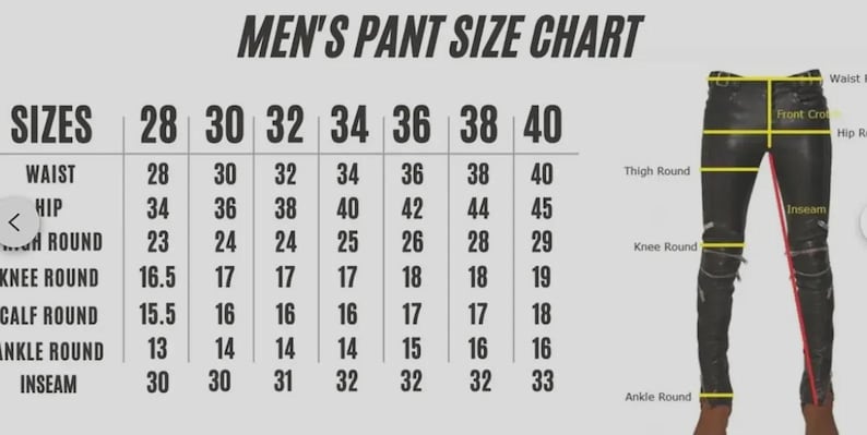 Handcrafted Gothic Leather Pants with Chains - Image 6