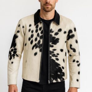 Hair-On Hide Cow Fur Jacket • Handmade Western Rodeo Coat